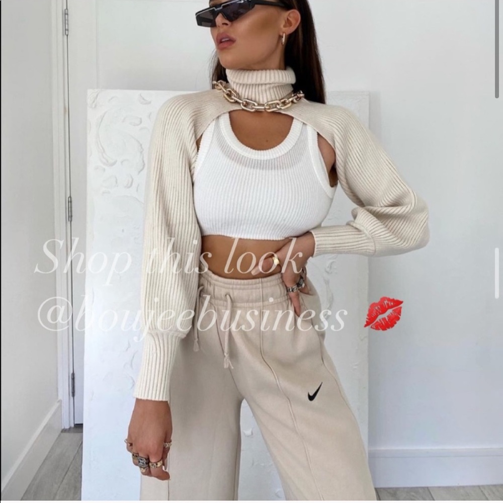 ZARA BNWT Knit Arm Warmer Sweater - Picture 8 of 16